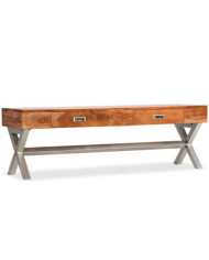 Meuble TV avec tiroirs bois d’acacia massif 140 cm | Mobilier & Déco
