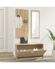Ensemble d'armoires à chaussures 3-en-1 Chêne sonoma | Mobilier & Déco