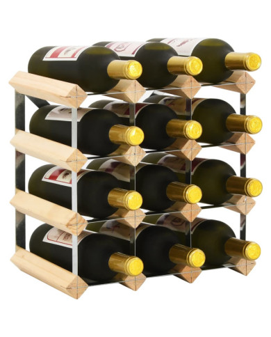 Casier à bouteilles 12 bouteilles Pinède solide | Mobilier & Déco