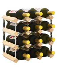 Casier à bouteilles 12 bouteilles Pinède solide | Mobilier & Déco