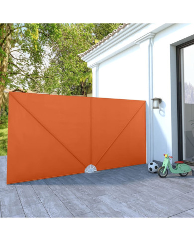 Auvent latéral pliable de terrasse Terre cuite 400 x 200 cm | Mobilier & Déco