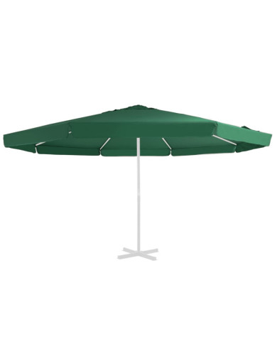 Tissu de remplacement pour parasol d'extérieur Vert 500 cm | Mobilier & Déco