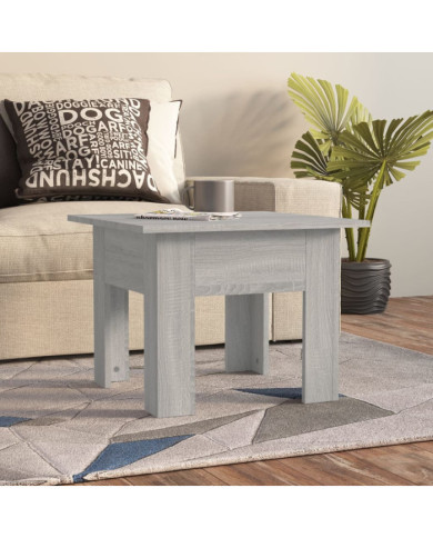 Table basse Sonoma gris 55x55x42 cm bois d'ingénierie | Mobilier & Déco