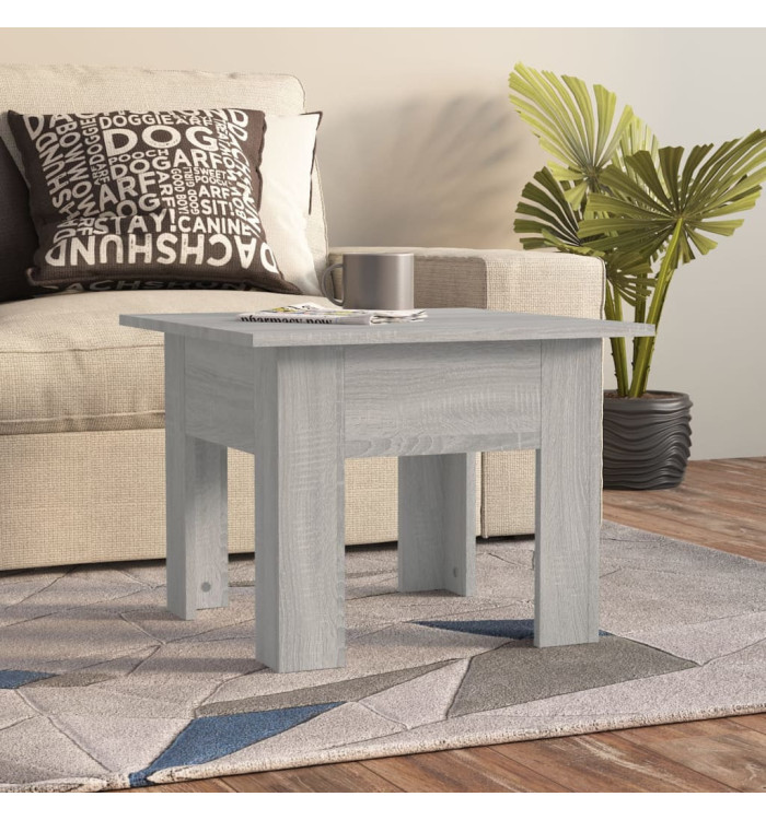 Table basse Sonoma gris 55x55x42 cm bois d'ingénierie | Mobilier & Déco