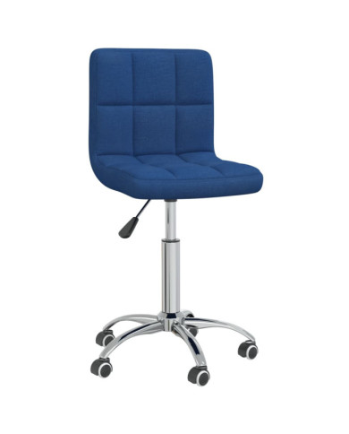 Chaise pivotante de salle à manger Bleu Tissu | Mobilier & Déco