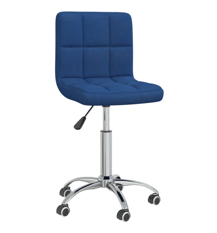 Chaise pivotante de salle à manger Bleu Tissu | Mobilier & Déco