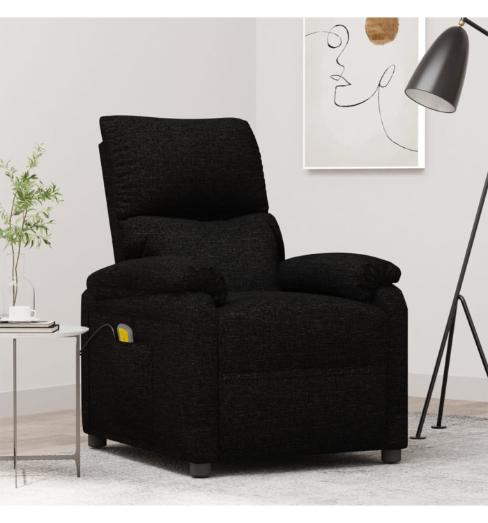 Fauteuil de massage Noir Tissu | Mobilier & Déco