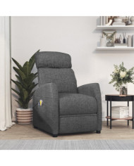 Fauteuil électrique de massage Gris foncé Tissu | Mobilier & Déco