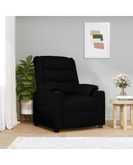 Fauteuil inclinable Noir Similicuir | Mobilier & Déco