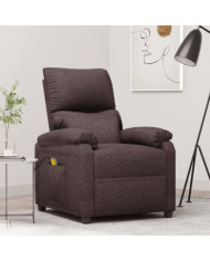 Fauteuil de massage Marron foncé Tissu | Mobilier & Déco