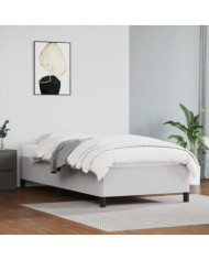 Cadre de lit sans matelas blanc 80x200 cm similicuir | Mobilier & Déco