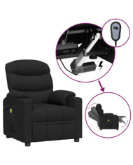 Fauteuil électrique de massage Noir Tissu | Mobilier & Déco