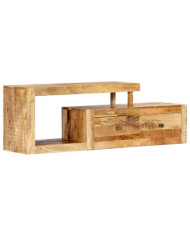 Meuble TV 120x30x40 cm Bois massif de manguier | Mobilier & Déco