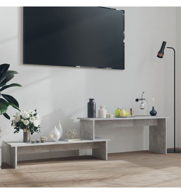Meuble TV Gris béton 180x30x43 cm Bois d'ingénierie | Mobilier & Déco