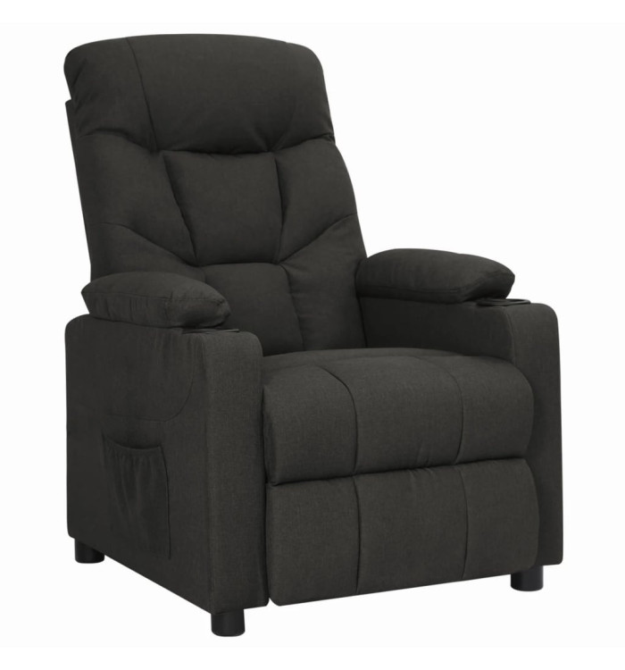 Fauteuil inclinable Noir Tissu | Mobilier & Déco