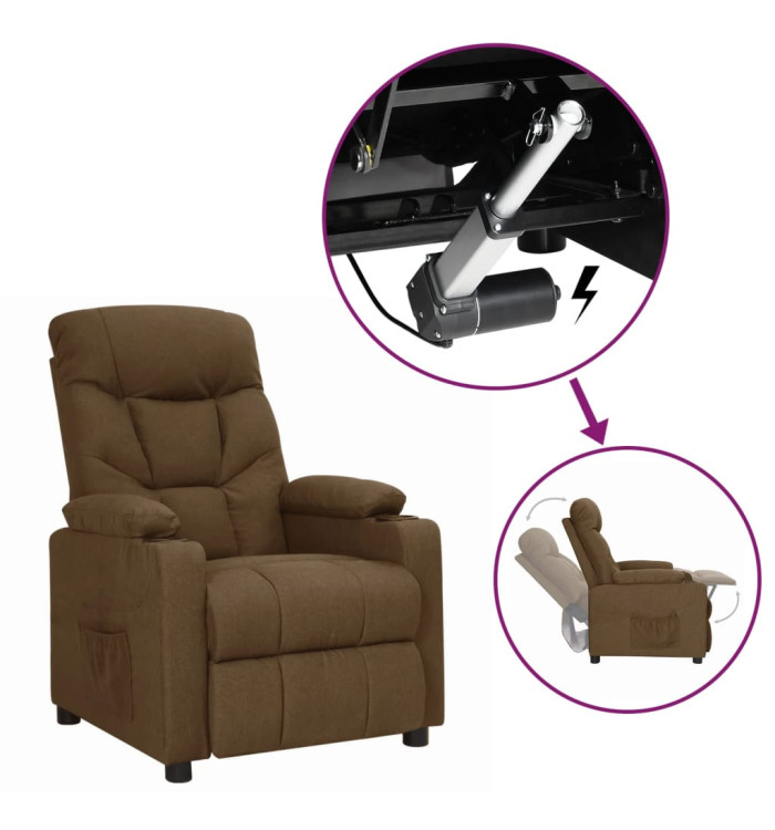 Fauteuil Marron Tissu | Mobilier & Déco