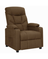 Fauteuil inclinable Marron Tissu | Mobilier & Déco