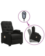 Fauteuil de massage Noir Tissu | Mobilier & Déco