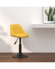 Tabouret de bar Jaune moutarde Velours | Mobilier & Déco