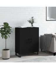 Buffet noir 69,5x34x90 cm bois d'ingénierie | Mobilier & Déco