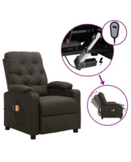 Fauteuil électrique de massage Taupe Tissu | Mobilier & Déco
