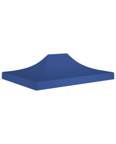 Toit de tente de réception 4,5x3 m Bleu 270 g/m² | Mobilier & Déco
