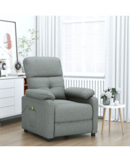 Fauteuil de massage Gris foncé Tissu | Mobilier & Déco