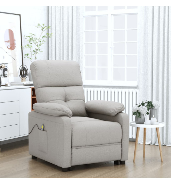 Fauteuil de massage Taupe Tissu | Mobilier & Déco