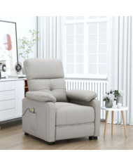 Fauteuil de massage Taupe Tissu | Mobilier & Déco