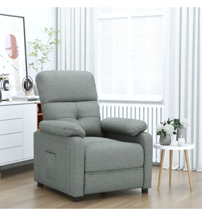 Fauteuil inclinable Gris foncé Tissu | Mobilier & Déco