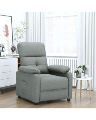 Fauteuil inclinable Gris foncé Tissu | Mobilier & Déco