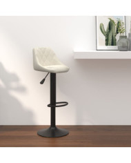 Tabouret de bar Crème Velours | Mobilier & Déco