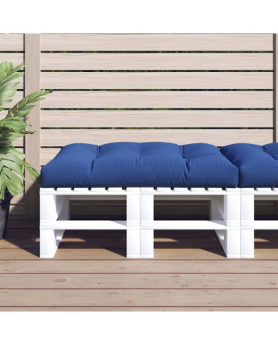 Coussin de palette bleu royal 120x80x12 cm tissu | Mobilier & Déco