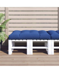 Coussin de palette bleu royal 120x80x12 cm tissu | Mobilier & Déco
