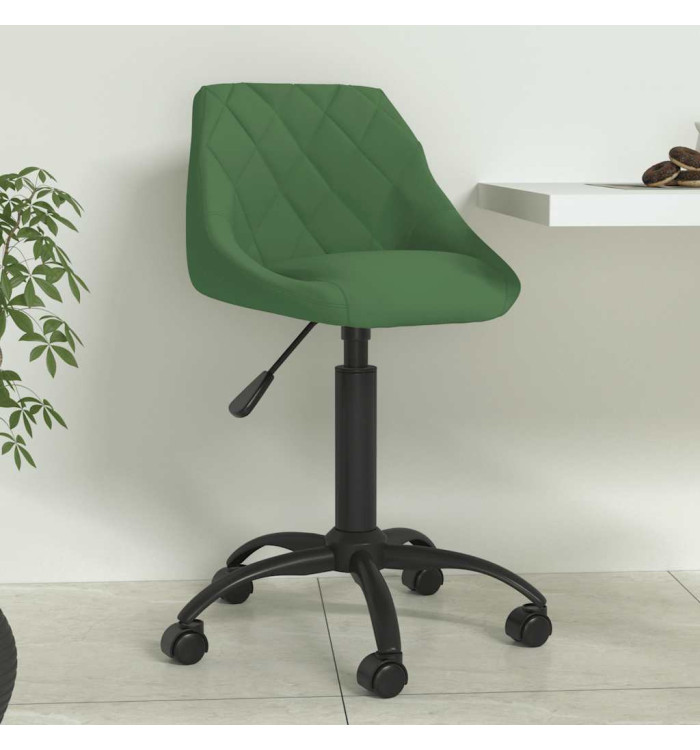 Chaise de salle à manger Vert foncé Velours | Mobilier & Déco