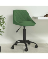 Chaise de salle à manger Vert foncé Velours | Mobilier & Déco
