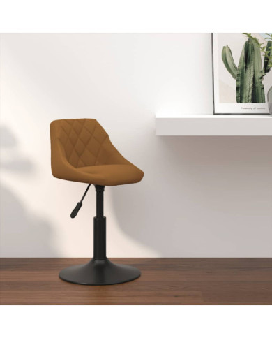 Tabouret de bar Marron Velours | Mobilier & Déco