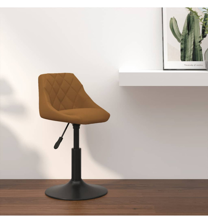 Tabouret de bar Marron Velours | Mobilier & Déco