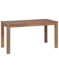 Table à manger Bois de teck et finition naturelle 140x70x76 cm | Mobilier & Déco