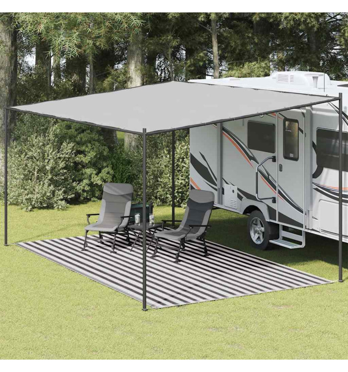 Tapis de tente 300x600 cm Anthracite et blanc | Mobilier & Déco