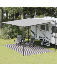 Tapis de tente 300x600 cm Anthracite et blanc | Mobilier & Déco