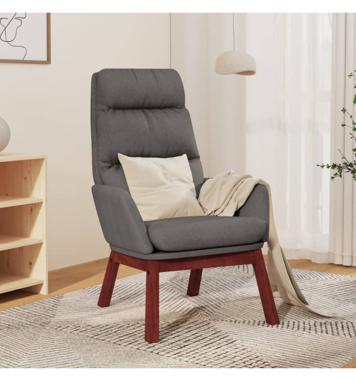 Chaise de relaxation Gris clair Tissu | Mobilier & Déco