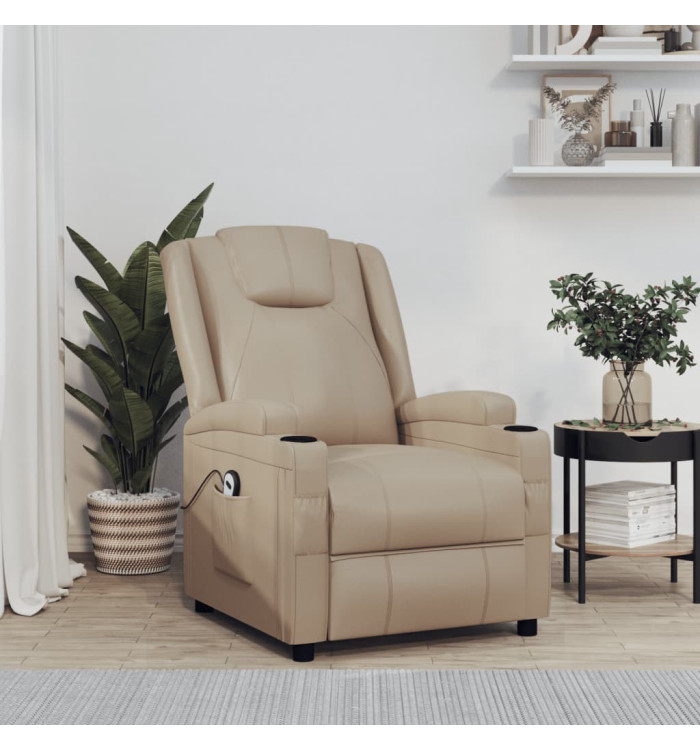 Fauteuil Cappuccino Similicuir | Mobilier & Déco