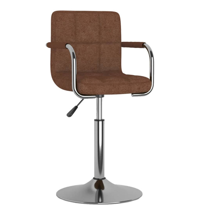 Chaise de salle à manger Marron Tissu | Mobilier & Déco