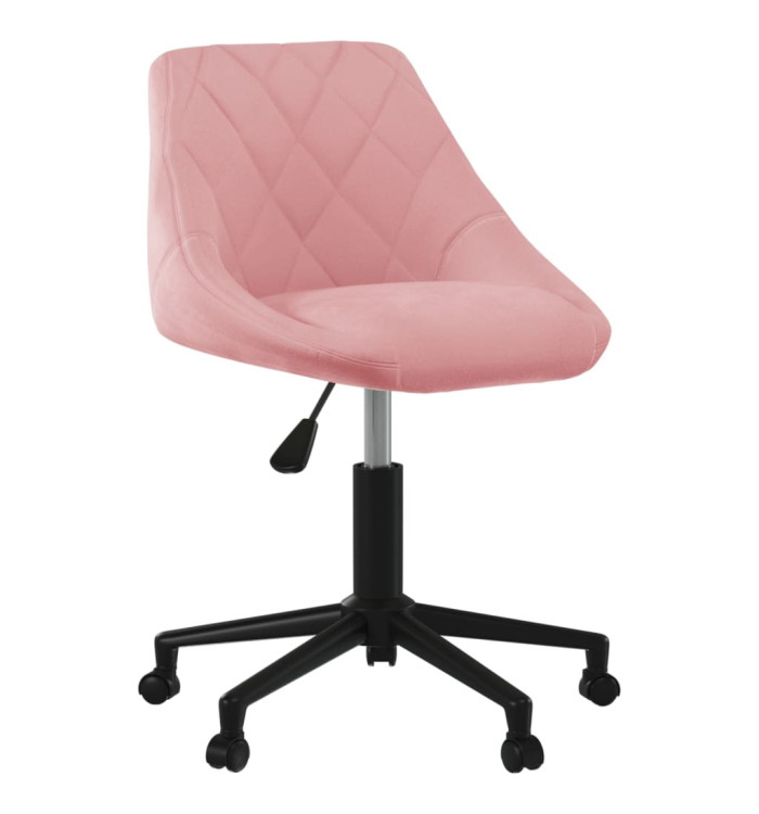 Chaise pivotante de salle à manger Rose Velours | Mobilier & Déco