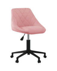 Chaise pivotante de salle à manger Rose Velours | Mobilier & Déco