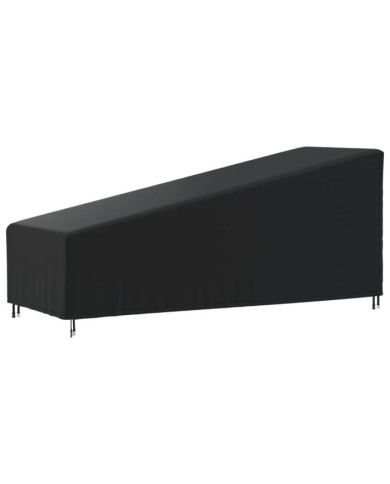 Housse de chaise longue noir 195x76x40/80 cm oxford 420D | Mobilier & Déco
