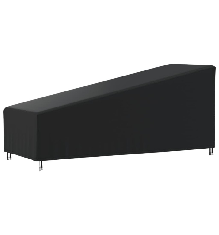 Housse de chaise longue noir 195x76x40/80 cm oxford 420D | Mobilier & Déco