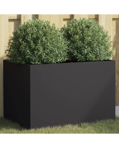Jardinière noir 62x40x39 cm acier | Mobilier & Déco