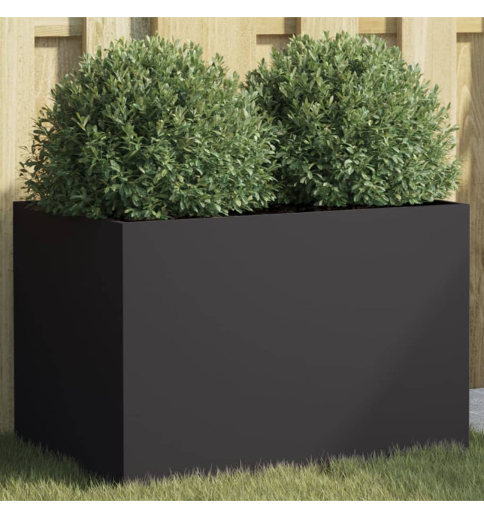 Jardinière noir 62x40x39 cm acier | Mobilier & Déco